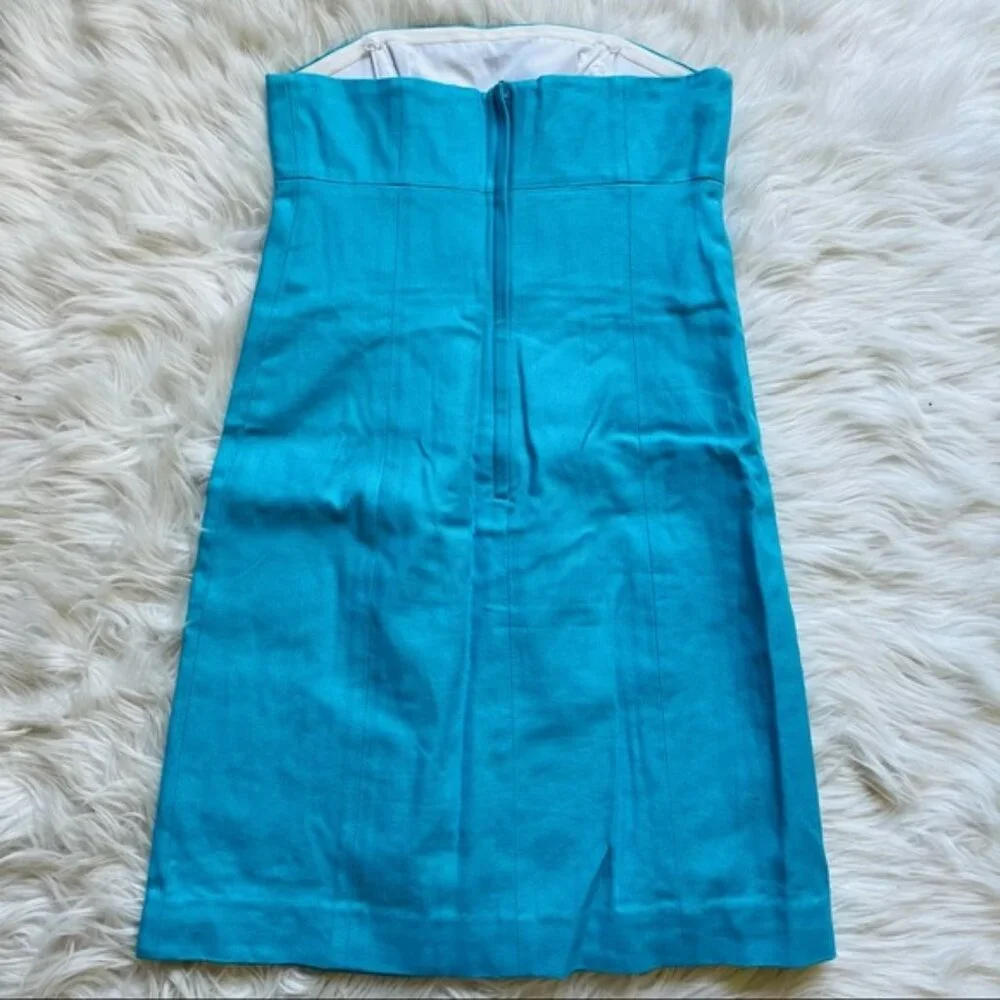 Lilly Pulitzer | Blue and Pink Bowen Mini Dress Coral | Size 00 - Picture 8 of 9